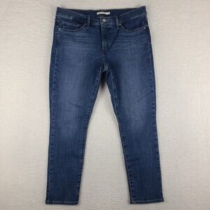 Levi's 311 Jeans Womens 32x28 Blue Shaping‎ Skinny Dark Wash Denim